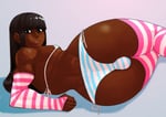 Rating: Questionable Score: 16 Tags: 1boy african african_male ambush_(trap) ass axred7 backsack big_ass bikini bulge dark_skin dark-skinned_male edit edited femboy fingerless_gloves girly huge_ass long_hair looking_at_viewer male on_side panties sissy skin_edit skin_edit_(male) smile solo striped_gloves striped_panties striped_socks thick thick_thighs thigh_highs trap User: Drax333