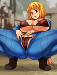 Rating: Questionable Score: 107 Tags: blonde_hair fallout jmg presenting_pussy queen_of_hearts_tattoo tattoo theme_clothing vault_girl User: not_jjhung100_lol