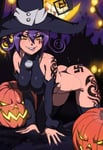 Rating: Questionable Score: 92 Tags: 1girl all_fours arched_back ass bad_id bad_pixiv_id black_legwear blair_(soul_eater) breasts cleavage detached_sleeves eyebrows_visible_through_hair fang flipped_hair g-string hair_between_eyes halloween hat highres impossible_clothes jack-o&#039;-lantern large_breasts maniacpaint :p pumpkin purple_hair queen_of_hearts_tattoo schutzstaffel schutzstaffel_tattoo skin_tight slit_pupils solo soul_eater ss ss_tattoo swastika swastika_tattoo tattoo thigh_highs thong tongue tongue_out white_background witch witch_hat yellow_eyes User: Sora