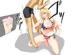 Rating: Questionable Score: 45 Tags: american_bikini american_flag american_flag_bikini aryan aryan_female asian asian_male asian_male_humiliation ballbusting blonde_hair blue_eyes castration edited iowa_(kantai_collection) skin_edit theme_clothing User: ahfl1234