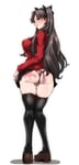 Rating: Questionable Score: 54 Tags: 1girl ass blue_eyes brown_hair condom fate_(series) fate_stay_night filled_condom gggg long_hair looking_back nightlight presenting rin_tohsaka skirt skirt_lift solo tattoo thigh_highs thigh_high_stockings thong tongue_out twintails used_condom white_background zettai_ryōiki User: NightLight
