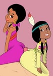 Rating: Explicit Score: 27 Tags: 1boy 2girls bindi black_hair brown_eyes buttjob clothed_female_nude_male crossover dark_skin dark-skinned_female disney double_buttjob earrings hoop_earrings indian_female multiple_girls native_american_female peter_pan shanti simple_background south_asian_female the_jungle_book tiger_lily twintails User: GTSlover23