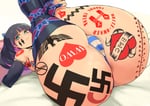 Rating: Questionable Score: 106 Tags: asian asian_female ass confederate_flag huge_ass looking_at_viewer many_tattoos minakami panties panty_and_stocking queen_of_hearts queen_of_hearts_tattoo stocking_anarchy stockings swastika swastika_tattoo tattoo User: TacSam