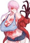Rating: Questionable Score: 32 Tags: 1girl areolae areola_slip bangs black_sclera bleached_bitch blue_shorts breasts clothing_edit collarbone colored_sclera cowboy_shot curvy edit eyes_visible_through_hair fantasy_race genestealer hand_on_hip heart heart_tattoo heart_vine_tattoo highres huge_breasts jacket jefflink label_tattoo long_hair mole mole_on_armpit mole_on_ass mole_on_breast monster_girl navel original pink_eyes pink_hair pointy_ears ponytail pumpkin queen_of_hearts queen_of_hearts_tattoo red_jacket shapeshifter shorts simple_background solo standing tank_top tattoo tattoos tentacle_hands tentacles theme_clothing tongue tongue_out true_love_tattoo unbuttoned unbuttoned_shorts veniczar_pa white_background womb_tattoo User: Veniczar_PA
