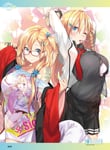 Rating: Safe Score: 43 Tags: 1girl blonde_hair blue_eyes braid breasts glasses hairclip jacket large_breasts roses school_uniform shirt skirt tattoo theme_clothing tie t-shirt User: Mal