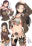 Rating: Questionable Score: 32 Tags: ;) 1488 1488_tattoo 14_words arm_up aryans_of_the_east asian_female bikini bikini_under_clothes black_eyes black_hair black_thighhighs blush bomber_jacket breasts breast_tattoo bursting_breasts chair chi-hatan_military_uniform from_above girls_und_panzer grey_bikini hand_on_hip jacket kanji katana large_breasts leather leather_jacket long_hair looking_at_viewer mal micro_bikini multiple_views navel nazi neck_tattoo nishi_kinuyo one_eye_closed open_clothes open_jacket panties pleated_skirt schutzstaffel schutzstaffel_tattoo sitting skindentation skirt smile ss_tattoo swastika sweat swimsuit swimsuit_under_clothes tank tank_tattoo tattoo thigh_highs thigh_tattoo translated underwear undressing uo_denim weight_conscious womb_tattoo User: Mal