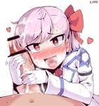 Rating: Questionable Score: 74 Tags: blush cock_worship girls'_frontline hair_bow heart-shaped_pupils jewish_female negev penis_awe penis_on_face pink_hair red_hair star_of_david tongue_out User: AA