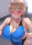 Rating: Safe Score: 32 Tags: andouyu blonde_hair breasts breasts_squishing_together huge_breasts licking_lips looking_at_viewer one-piece_swimsuit original_character queen_of_hearts_tattoo seductive_eyes seductive_smile tattoo User: NovaThePious