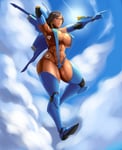 Rating: Questionable Score: 19 Tags: abs african_female breasts certified_breeder_tattoo dark_skin dark-skinned_female egyptian flying huge_breasts import overwatch partially_clothed pharah queen_of_hearts queen_of_hearts_tattoo sling_bikini tattoo thicc thick_thighs white_breeder womb_tattoo User: Hana