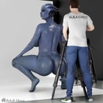 Rating: Explicit Score: 38 Tags: 1boy 1girl 1girl1boy 3d asari ass bleached bleached_logo blue_skin camera fantasy_race giantess haydricht huge_ass humanoid liara_t'soni mass_effect photoshoot pose seductive sexy_pose size_difference squatting taller_female taller_girl User: Haydricht