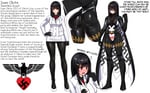 Rating: Questionable Score: 146 Tags: 1girl ass black_hair black_legwear blush bodysuit breasts cape character_sheet closed_mouth domino_mask edited eyebrows_visible_through_hair full_body hairclip hair_ornament hand_on_hip ishimiso_(ishimura) large_breasts latex long_hair looking_at_viewer mask multiple_views nazi open_mouth original pantyhose pencil_skirt red_eyes reichsadler schutzstaffel schutzstaffel_tattoo shiny shiny_clothes skin_tight skirt ss ss_tattoo superhero swastika swastika_scout text theme_clothing wavy_mouth User: GoodHunter