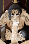 Rating: Explicit Score: 102 Tags: 1boy 3girls asian_female avatar:_the_last_airbender azula ball_sucking blowjob body_writing cum cum_in_mouth looking_at_viewer mai_(avatar) maledom multiple_girls pov royalty ty_lee whitesuffering User: Faceless_Male