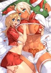 Rating: Questionable Score: 48 Tags: (23) 23_(real_xxiii) 2girls ahoge_girl aryan_female blonde_hair breasts christmas christmas_outfit dark_skin dark-skinned_female dark-skinned_girl huge_breasts large_breasts midriff multiple_girls muscular muscular_female queen_of_hearts queen_of_hearts_tattoo short_hair tattoo womb_tattoo User: HamaT