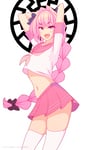 Rating: Questionable Score: 59 Tags: 1boy astolfo black_sun dancing fate_apocrypha fate/grand_order fate_(series) femboy long_hair looking_at_viewer me!me!me! open_mouth pink_hair pony_tail theobrobine white_background white_male white_male_(trap) User: geismo