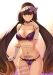 Rating: Questionable Score: 71 Tags: 1girl bangs bare_shoulders black_hair blush bra breasts brown_hair cleavage collarbone detached_sleeves eyebrows_visible_through_hair fate/grand_order fate_(series) gradient gradient_background groin hairband hair_between_eyes hair_ornament hand_up hard_bleached_tattoo heart_vine_tattoo highres lace lace_trim lace-trimmed_panties large_breasts lingerie long_hair looking_at_viewer low_twintails many_tattoos mashuu_(neko_no_oyashiro) medium_breasts navel osakabe-hime_(fate) panties purple_eyes queen_of_hearts_tattoo ribbon-trimmed_bra ribbon-trimmed_panties sidelocks signature skindentation solo tattoo theme_clothing thighs twintails underwear very_long_hair womb_tattoo User: BleachedSissy