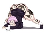 Rating: Questionable Score: 70 Tags: 1girl ass bangs blunt_bangs boots breasts crona_(soul_eater) curvy edited face_down_ass_up flexible genderswap genderswap_(mtf) highres huge_ass huge_breasts jack-o'_challenge meme nazi parody pink_eyes pink_hair schutzstaffel short_hair skin_tight solo sonnenrad soul_eater ssad_chrona swastika tattoo thick_thighs thighs white_background wide_hips User: GoodHunter