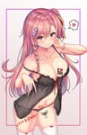 Rating: Explicit Score: 37 Tags: big_breasts blush breasts cleavage girls'_frontline hair_ornament import jewish_female lingerie negev pink_eyes pink_hair queen_of_hearts queen_of_hearts_tattoo smile star_of_david sweat tattoo tattoos thick_thighs thigh_highs User: Hana