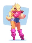 Rating: Questionable Score: 24 Tags: anthro bandicoot big_breasts bigdad blonde_hair breed_right_breed_white crash_bandicoot_(series) flashing_breasts high_heel_boots large_areolae tawna_bandicoot tight_fit User: BWC_Intro