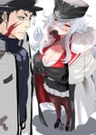 Rating: Safe Score: 20 Tags: 1boy 1girl azur_lane bangs black_gloves blush bra bra_peek breasts burn_scar buttons candy cape chocolate chocolate_heart cleavage cloak clothing commander_(azur_lane) cross crossed_bangs double-breasted female food food_in_mouth fur_trim fur-trimmed_cape german_woman gloves graf_zeppelin_(azur_lane) hat headwear heart hey_taisyou high_resolution holding holding_chocolate holding_food holding_object iron_cross large_breasts long_hair male mature_male military military_hat military_uniform miniskirt mouth_hold muscular muscular_male pantyhose peaked_cap pleated_skirt purple_eyes scar scar_across_eye scar_on_face silver_hair skirt underwear uniform valentine very_high_resolution very_long_hair white_cloak white_commander white_hair white_skirt User: baraa272