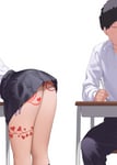 Rating: Questionable Score: 97 Tags: 1boy 1girl asian_female asian_male ass black_skirt edited head_out_of_frame heart_vine_tattoo kaisen_chuui no_asian_boys original panties pleated_skirt purple_panties queen_of_hearts_tattoo school_uniform side-tie_panties simple_background sitting skirt standing table tattoo tease teasing thighs underwear white_background User: TotallyLewd