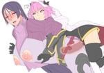 Rating: Questionable Score: 43 Tags: asian_female astolfo fate_(series) ky. minamoto_no_raikou sex size_difference vaginal_penetration white_male_(trap) x-ray User: Gognar