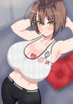 Rating: Questionable Score: 66 Tags: 1girl arms_behind_head azur_lane baltimore_(azur_lane) big_breasts breasts cleavage gym_clothing huge_breasts looking_at_viewer no_blacks_allowed original original_bleached_art punishedplume queen_of_hearts_tattoo stop_bwc_only stop_bwc_only_tattoo tattoo tattoos theme_clothing white_female yellow_eyes zero_asian_boys User: AnonymousDecimus