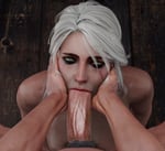 Rating: Explicit Score: 55 Tags: 1boy 1girl 3d blowjob ciri edited eyeshadow eyes_rolled_back freckles green_eyes makeup male_pov penis pov scar sfmlover22 skin_edit the_witcher white_hair User: shaboo