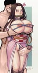 Rating: Explicit Score: 63 Tags: demon_girl demon_slayer devil_hs drooling imminent_sex large_breasts nezuko_kamado partially_clothed penis_awe thigh_job User: NovaThePious