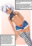 Rating: Questionable Score: 58 Tags: 1boy african_male african_male_(trap) bulge caption crossdressing dark_skin dark-skinned_male edited femboy feminization gay jack_of_hearts jack_of_hearts_tattoo penis small_penis trap white_hair white_ram_(writer) yellow_eyes User: Rex6565