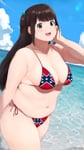 Rating: Questionable Score: 17 Tags: chubby confederate_flag_swimsuit edited fat theme_clothing User: Gognar