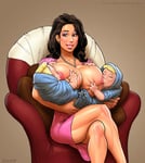 Rating: Questionable Score: 82 Tags: areolae baby breast_feeding breasts huge_breasts jewish_female judaism nipples nipple_sucking religion star_of_david the_pit User: AA