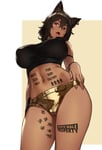 Rating: Questionable Score: 119 Tags: brown_hair cat_ears dressed egyptian egyptian_mythology houtengeki red_eyes shirt tanned_skin tattoo User: Glaucetas_