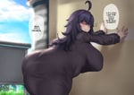 Rating: Explicit Score: 53 Tags: against_wall ass aster_crowley bent_over black_nail_polish blush breasts clothed_female english_text headband hex_maniac huge_ass huge_breasts nintendo pokemon prostitution purple_eyes purple_hair sweat text thick_thighs User: rfs792