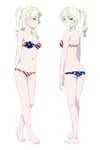 Rating: Questionable Score: 45 Tags: 1girl alternate_costume american_bikini barefoot bikini blush butt_crack diana_cavendish from_behind little_witch_academia multiple_views navel pale_skin pale-skinned_female pixiv satochi solo standing stomach theme_swimsuit white_female User: smutlover