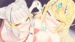 Rating: Explicit Score: 18 Tags: 1boy 2girls artist_request blush breast_docking breasts breast_size_difference double_paizuri edited ffm_threesome fox_ears large_breasts looking_at_viewer multiple_girls mythra nia pov skin_edit small_breasts threesome titty_fuck xenoblade_(series) User: NovaThePious