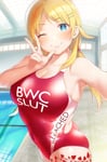 Rating: Safe Score: 49 Tags: ;) 1girl arm_up asian_female ass blonde_hair blue_eyes blush cleavage competition_swimsuit cowboy_shot eyebrows_visible_through_hair fingernails hachimiya_meguru hairclip hair_ornament hand_up idolmaster idolmaster_shiny_colors import indoors large_breasts long_hair looking_at_viewer low_twintails nekoshoko one_eye_closed one-piece_swimsuit pool queen_of_hearts_tattoo selfie skindentation smile solo tattoo theme_clothing w winking User: Hana