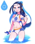 Rating: Safe Score: 67 Tags: 10s 1girl alternate_skin_color armband armlet belt blue_eyes blue_hair bracelet breasts colored_skin covered_erect_nipples creatures_(company) earrings game_freak gloves highres jewelry long_hair looking_at_viewer medium_breasts middle_finger necklace nessa_(pokemon) nintendo :p partially_submerged pendant pokemon pokemon_(game) pokemon_swsh sachiko_shirayuki_(artist) see-through shorts single_glove solo source_request sweat tagme tank_top tongue tongue_out water watermark white_skin User: BWCforlife