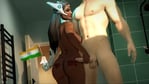 Rating: Questionable Score: 56 Tags: ass dark_skin dark-skinned_female dat_ass flag holding_penis imminent_sex indian_female interracial looking_at_viewer looking_back overwatch penis queen_of_hearts source_filmmaker symmetra tattoo tattoos voluptuous User: Gognar