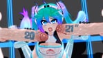 Rating: Explicit Score: 37 Tags: 1girl 2boys 2d asian_female blue_hair bwc hatsune_miku heart-shaped_pupils mantis_x medium_breasts multicolored_hair surprised vocaloid writing_on_penis User: geismo