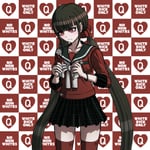 Rating: Questionable Score: 27 Tags: asian_female bleached_background danganronpa heart-shaped_pupils maki_harukawa queen_of_hearts subtle_qoh theme_clothing white_male_property User: WhiteBoi1689