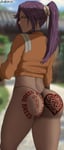 Rating: Explicit Score: 76 Tags: 1girl ass ass_focus big_ass bleach breed_right_breed_white edit fat_ass looking_at_viewer ponytail queen_of_hearts queen_of_hearts_tattoo savagexthicc shihouin_yoruichi solo solo_female tattoo thick thick_ass User: Nastydump