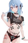 Rating: Questionable Score: 225 Tags: 1488 1488_tattoo blue_eyes blue_hair hololive hoshimachi_suisei i_heart_nazis iron_cross nazi nazi_eagle queen_of_hearts_tattoo reichsadler schutzstaffel schutzstaffel_tattoo ss ss_tattoo swastika swastika_tattoo tattoo theme_clothing third_reich_flag totenkopf totenkopf_tattoo virtual_youtuber wolfsangel User: gdf2