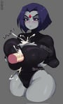Rating: Explicit Score: 83 Tags: blush breasts breast_squeeze cum_on_breasts dc_comics edited ejaculation gray_skin huge_breasts leotard purple_hair rachel_roth_(raven) skin_edit taigerarts titty_fuck violet_eyes User: whitesrescue88