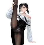 Rating: Questionable Score: 76 Tags: 1girl asian_female black_eyes black_hair breasts celtic_cross chainsaw_man choker edited heart_vine_tattoo higashiyama_kobeni looking_at_viewer panties pantyhose queen_of_hearts see_through_clothing simple_background small_breasts standing_on_one_leg theme_clothing undressing User: lewdqwerty