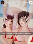 Rating: Explicit Score: 145 Tags: 3d asian_female biting_lip currysfm d.va glasses hand_on_face mei-ling_zhou overwatch penis_awe User: Gognar