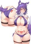 Rating: Questionable Score: 51 Tags: ass_grab big_ass big_breasts bikini edit fantasy_race kuavera makoto_(princess_connect!) orange_eyes princess_connect! purple_hair queen_of_hearts tattoo thick_thighs wide_hips wolf_girl womb_tattoo User: Model_Unit_No_1488