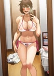 Rating: Questionable Score: 91 Tags: 1boy 1girl american_flag asian_female big_breasts bikini black_bean blush bookshelf breasts brown_hair camera_flash clothes_on_floor edited erect_nipples_under_clothes headband holding_smartphone indoors large_breasts looking_at_viewer manga mirror mirror_selfie nightlight nipples open_mouth open_smile phone queen_of_hearts red_eyes see_through see_through_clothing see-through_clothing selfie short_hair skin_edit smartphone smile subtle sweat swimsuit taking_picture theme_clothing trash_can used_condom used_tissues User: NightLight