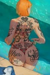 Rating: Questionable Score: 157 Tags: 1girl asian_female big_ass bikini brksi from_behind jujutsu_kaisen kugisaki_nobara pool queen_of_hearts_tattoo solo solo_focus swastika tattoo theme_clothing thick_thighs wet User: Narr