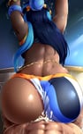 Rating: Explicit Score: 60 Tags: 0.05 1boy 1girl african_female ass blue_hair cum cum_in_pussy cum_inside dark_skin dark-skinned_female doggy_style female_on_top from_behind huge_ass nessa nintendo penis pokemon pokemon_sword_and_shield sex sweat vaginal_penetration white_male User: southparkrox