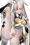 Rating: Explicit Score: 66 Tags: 1girl absurdres armor armpits asian_female bangs black_gloves breasts chinese_clothes colonized detached_sleeves dress elbow_gloves eyebrows_visible_through_hair flexible genshin_impact gloves hair_ornament highres large_breasts leg_lift long_hair looking_at_viewer ningguang_(genshin_impact) pubic_hair pussy queen_of_hearts_tattoo race_traitor red_eyes schutzstaffel_tattoo sidelocks silver_hair simple_background solo split ss_tattoo standing standing_on_one_leg standing_split tattoo thighs white_background womb_tattoo yushi_quetzalli User: BleachedSissy